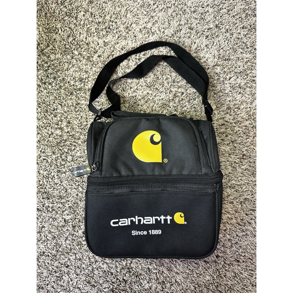 Carhartt Lunch Bag Fully Insulated Two Compartment Lunch Cooler Black